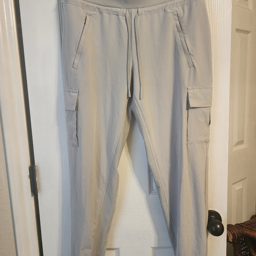 Athleta Light Gray Cargo Pants New-NoTag